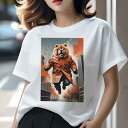 チャウチャウ Tシャツ レディース 犬ファン 半袖 春夏 犬柄 プリント カジュアル かわいい 人間用 個性派 ここだけのデザイン 面白 コート チャウチャウ ...