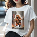 チャウチャウ Tシャツ レディース 犬ファン 半袖 春夏 犬柄 プリント カジュアル かわいい 人間用 個性派 ここだけのデザイン 面白 コート チャウチャウ ...
