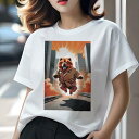 チャウチャウ Tシャツ レディース 犬ファン 半袖 春夏 犬柄 プリント カジュアル かわいい 人間用 個性派 ここだけのデザイン 面白 都市 チャウチャウ 爆...