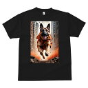ジャーマンシェパードドッグ Tシャツ メンズ キッズ 犬ファン 半袖 春夏 犬柄 プリント カジュアル かわいい 人間用 個性派 ここだけのデザイン 面白 街 ...