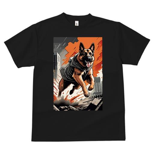 ジャーマンシェパード Tシャツ メンズ キッズ 犬ファン 半袖 春夏 犬柄 プリント カジュアル かわいい ..