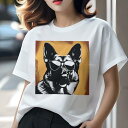 ジャーマンシェパード Tシャツ レディース 犬ファン 半袖 春夏 犬柄 プリント カジュアル かわいい 人間用 個性派 ここだけのデザイン 面白 サングラス ジ...