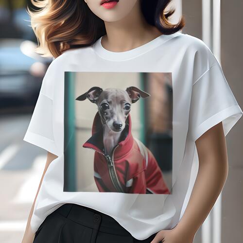 イタリアングレーハウンド Tシャツ レディース 犬ファン 半袖 春夏 犬柄 プリント カジュアル かわいい..