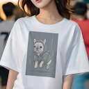 フレンチブルドッグ Tシャツ レディース 犬ファン 半袖 春夏 犬柄 プリント カジュアル かわいい 人間用 個性派 ここだけのデザイン 面白 雨 フレンチブル...
