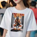 ジャーマンシェパードドッグ Tシャツ レディース 犬ファン 半袖 春夏 犬柄 プリント カジュアル かわいい 人間用 個性派 ここだけのデザイン 面白 コート ...