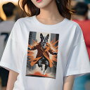 ボストンテリア Tシャツ レディース 犬ファン 半袖 春夏 犬柄 プリント カジュアル かわいい 人間用 個性派 ここだけのデザイン 面白 コート ボストンテリ...