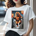 チャウチャウ Tシャツ レディース 犬ファン 半袖 春夏 犬柄 プリント カジュアル かわいい 人間用 個性派 ここだけのデザイン 面白 爆発 チャウチャウ 都...