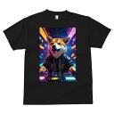 柴犬 Tシャツ メンズ キッズ 犬ファン 半袖 春夏 犬柄 プリント カジュアル かわいい 人間用 個性派 ここだけのデザイン 面白 DJ 柴犬 ヘッドホン 音楽 ナイトクラブ