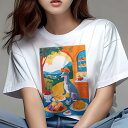 イタリアングレーハウンド Tシャツ レディース 犬ファン 半袖 春夏 犬柄 プリント カジュアル かわいい 人間用 個性派 ここだけのデザイン 面白 果物 イタリアングレーハウンド デザート ケーキ 帽子