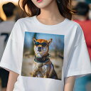 柴犬 Tシャツ レディース 犬ファン 半袖 春夏 犬柄 プリント カジュアル かわいい 人間用 個性派 ここだけのデザイン 面白 サングラス 柴犬 首輪