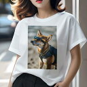柴犬 Tシャツ レディース 犬ファン 半袖 春夏 犬柄 プリント カジュアル かわいい 人間用 個性派 ここだけのデザイン 面白 サングラス 柴犬 ハーネス チ...
