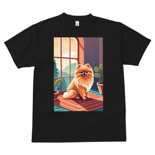 ポメラニアン Tシャツ メンズ キッズ 犬ファン 半袖 春夏 犬柄 プリント カジュアル かわいい 人間用 ..