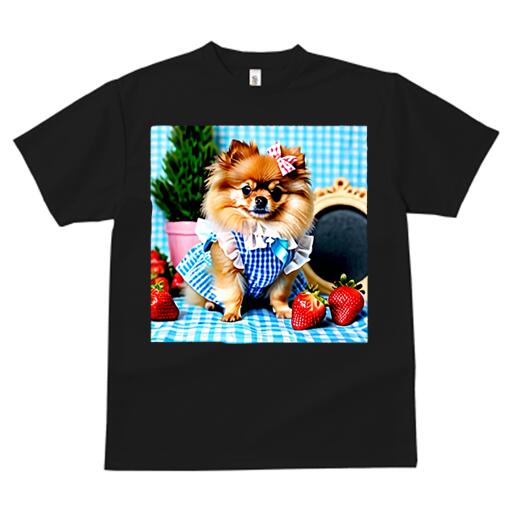 ポメラニアン Tシャツ メンズ キッズ 犬ファン 半袖 春夏 犬柄 プリント カジュアル かわいい 人間用 ..