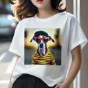 イタリアングレーハウンド Tシャツ レディース 犬ファン 半袖 春夏 犬柄 プリント カジュアル かわいい 人間用 個性派 ここだけのデザイン 面白 帽子 イタ...