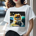 ポメラニアン Tシャツ レディース 犬ファン 半袖 春夏 犬柄 プリント カジュアル かわいい 人間用 個性派 ここだけのデザイン 面白 サングラス ポメラニア...