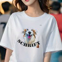 ゴールデンレトリバー Tシャツ レディース 犬ファン 半袖 春夏 犬柄 プリント カジュアル かわいい 人間用 個性派 ここだけのデザイン 面白 ゴールデンレト...
