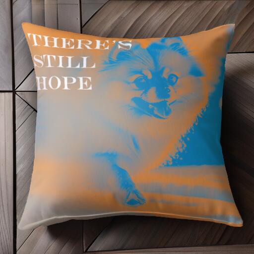 ポメラニアン クッションカバー 45×45cm アニマル柄 おしゃれ 可愛い クッション本体付き 正方形 犬フ..