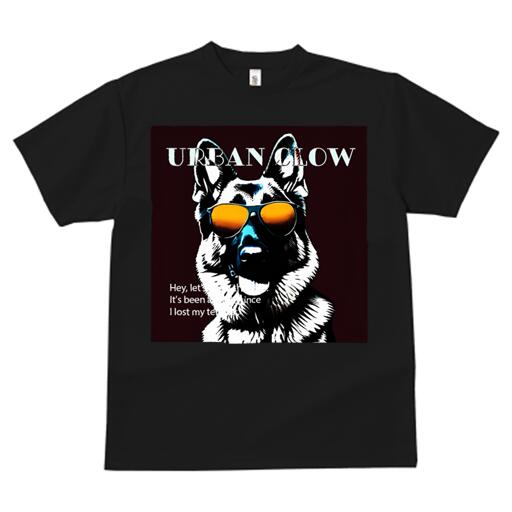 ジャーマンシェパード Tシャツ メンズ キッズ 犬ファン 半袖 春夏 犬柄 プリント カジュアル かわいい 人間用 個性派 ここだけのデザイン 面白 サングラス ジャーマンシェパード