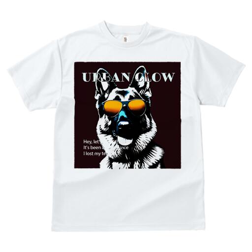 ジャーマンシェパード Tシャツ メンズ キッズ 犬ファン 半袖 春夏 犬柄 プリント カジュアル かわいい 人間用 個性派 ここだけのデザイン 面白 サングラス ジャーマンシェパード