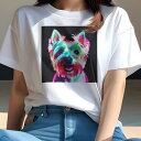 ヨークシャーテリア Tシャツ レディース 犬ファン 半袖 春夏 犬柄 プリント カジュアル かわいい 人間用 個性派 ここだけのデザイン 面白 カラフル ヨーク...