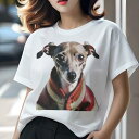 イタリアングレーハウンド Tシャツ レディース 犬ファン 半袖 春夏 犬柄 プリント カジュアル かわいい 人間用 個性派 ここだけのデザイン 面白 ジャケット...