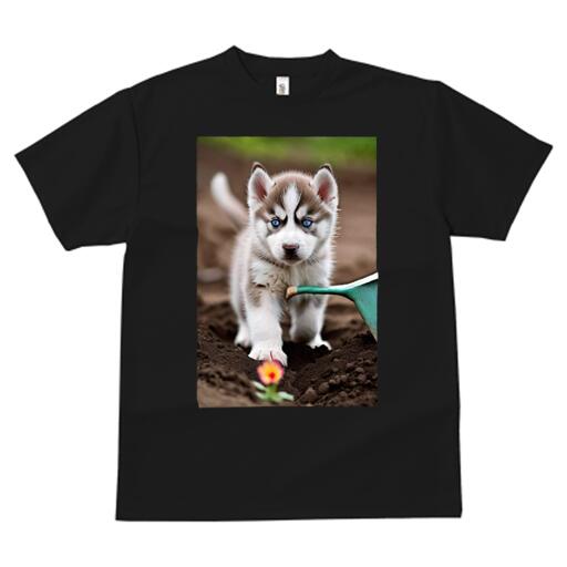 ハスキー Tシャツ メンズ キッズ 犬ファン 半袖 春夏 犬柄 プリント カジュアル かわいい 人間用 個性..