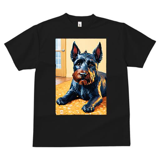 シュナウザー Tシャツ メンズ キッズ 犬ファン 半袖 春夏 犬柄 プリント カジュアル かわいい 人間用 ..