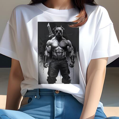 ピットブル Tシャツ レディース 犬ファン 半袖 春夏 犬柄 プリント カジュアル かわいい 人間用 個性派..