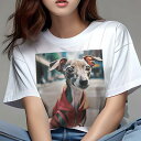 イタリアングレーハウンド Tシャツ レディース 犬ファン 半袖 春夏 犬柄 プリント カジュアル かわいい 人間用 個性派 ここだけのデザイン 面白 ジャケット...