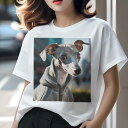 イタリアングレーハウンド Tシャツ レディース 犬ファン 半袖 春夏 犬柄 プリント カジュアル かわいい 人間用 個性派 ここだけのデザイン 面白 パーカー ...