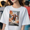 コーギー Tシャツ レディース 犬ファン 半袖 春夏 犬柄 プリント カジュアル かわいい 人間用 個性派 ここだけのデザイン 面白 建物 コーギー 都市 爆発...