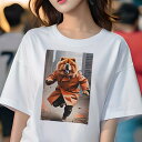 チャウチャウ Tシャツ レディース 犬ファン 半袖 春夏 犬柄 プリント カジュアル かわいい 人間用 個性派 ここだけのデザイン 面白 コート チャウチャウ ...
