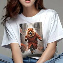 チャウチャウ Tシャツ レディース 犬ファン 半袖 春夏 犬柄 プリント カジュアル かわいい 人間用 個性派 ここだけのデザイン 面白 コート チャウチャウ ...