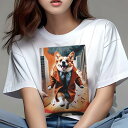 コーギー Tシャツ レディース 犬ファン 半袖 春夏 犬柄 プリント カジュアル かわいい 人間用 個性派 ここだけのデザイン 面白 コート コーギー スーツ ...