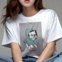 フレンチブルドッグ Tシャツ レディース 犬ファン 半袖 春夏 犬柄 プリント カジュアル かわいい 人間用 個性派 ここだけのデザイン 面白 レインコート フ...