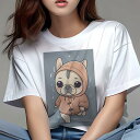 フレンチブルドッグ Tシャツ レディース 犬ファン 半袖 春夏 犬柄 プリント カジュアル かわいい 人間用 個性派 ここだけのデザイン 面白 雨 フレンチブル...