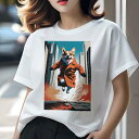 コーギー Tシャツ レディース 犬ファン 半袖 春夏 犬柄 プリント カジュアル かわいい 人間用 個性派 ここだけのデザイン 面白 コート コーギー 都会 爆...