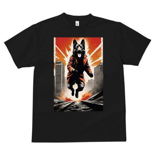 ジャーマンシェパード Tシャツ メンズ キッズ 犬ファン 半袖 春夏 犬柄 プリント カジュアル かわいい ..