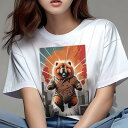 チャウチャウ Tシャツ レディース 犬ファン 半袖 春夏 犬柄 プリント カジュアル かわいい 人間用 個性派 ここだけのデザイン 面白 コート チャウチャウ ...