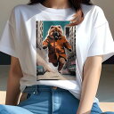 チャウチャウ Tシャツ レディース 犬ファン 半袖 春夏 犬柄 プリント カジュアル かわいい 人間用 個性派 ここだけのデザイン 面白 コート チャウチャウ ...