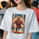 チャウチャウ Tシャツ レディース 犬ファン 半袖 春夏 犬柄 プリント カジュアル かわいい 人間用 個性派 ここだけのデザイン 面白 コート チャウチャウ ...