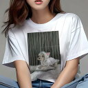 ヨークシャーテリア Tシャツ レディース 犬ファン 半袖 春夏 犬柄 プリント カジュアル かわいい 人間用 個性派 ここだけのデザイン 面白 雨 ヨークシャー...