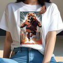 チャウチャウ Tシャツ レディース 犬ファン 半袖 春夏 犬柄 プリント カジュアル かわいい 人間用 個性派 ここだけのデザイン 面白 コート チャウチャウ ...
