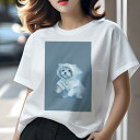 マルチーズ Tシャツ レディース 犬ファン 半袖 春夏 犬柄 プリント カジュアル かわいい 人間用 個性派 ここだけのデザイン 面白 レインコート マルチーズ