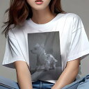 ウエストハイランドホワイトテリア Tシャツ レディース 犬ファン 半袖 春夏 犬柄 プリント カジュアル かわいい 人間用 個性派 ここだけのデザイン 面白 雨...