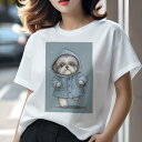 シーズー Tシャツ レディース 犬ファン 半袖 春夏 犬柄 プリント カジュアル かわいい 人間用 個性派 ここだけのデザイン 面白 レインコート シーズー フ...