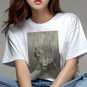 ヨークシャーテリア Tシャツ レディース 犬ファン 半袖 春夏 犬柄 プリント カジュアル かわいい 人間用 個性派 ここだけのデザイン 面白 雨 ヨークシャー...