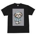 シーズー Tシャツ メンズ キッズ 犬ファン 半袖 春夏 犬柄 プリント カジュアル かわいい 人間用 個性派 ここだけのデザイン 面白 雨 シーズー レインコ...