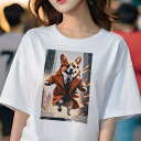 コーギー Tシャツ レディース 犬ファン 半袖 春夏 犬柄 プリント カジュアル かわいい 人間用 個性派 ここだけのデザイン 面白 スーツ コーギー コート ...