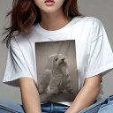 マルチーズ Tシャツ レディース 犬ファン 半袖 春夏 犬柄 プリント カジュアル かわいい 人間用 個性派 ここだけのデザイン 面白 雨 マルチーズ レインコ...